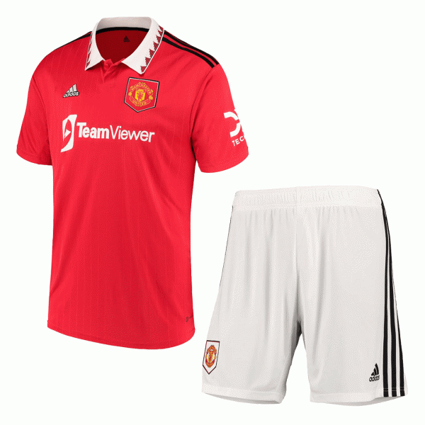 Manchester United Soccer Jersey Home Kit(Jersey+Shorts) Replica 2022/23